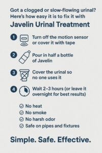 How To use Javelin Urinal Treatment in 3 easy steps