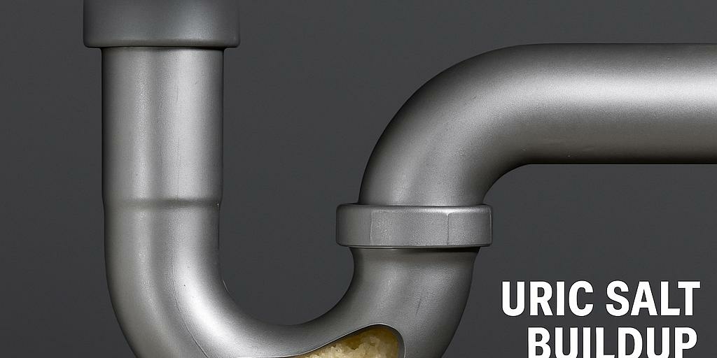 Why do urinals back up? The Answer is uric sale buildup