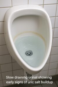 uric sale build up in a slow draining urinal javelin urinal treatment