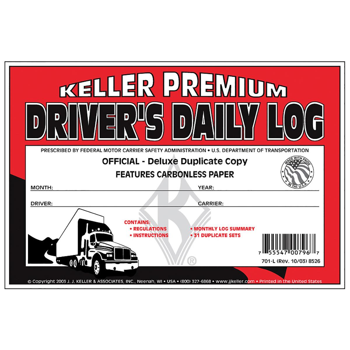JJ-Keller-701L-Carbonless-Drivers-Daily-Log-Book